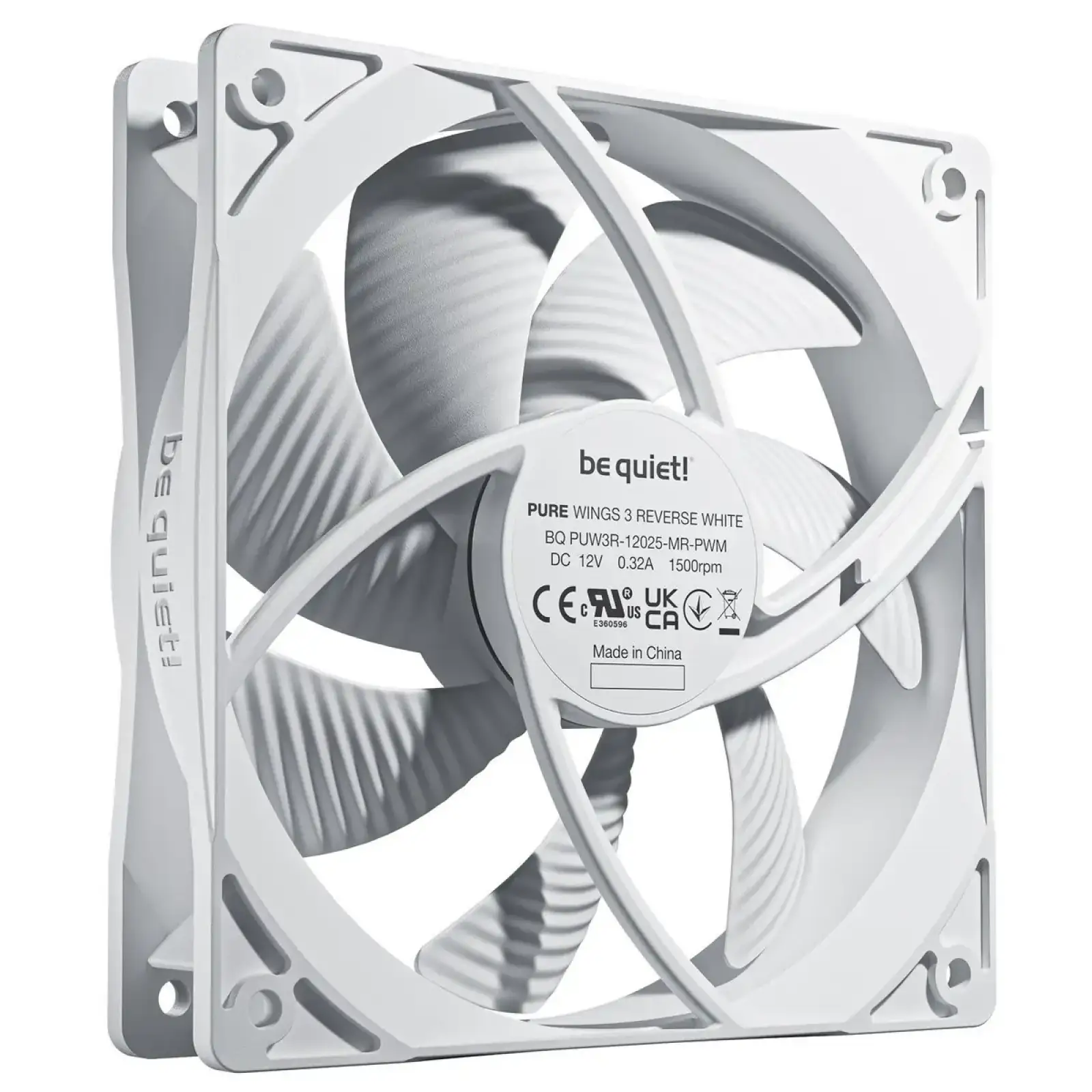 Вентилятор be quiet! Pure Wings 3 120mm PWM Reverse 3-Pack White (BL136) UA