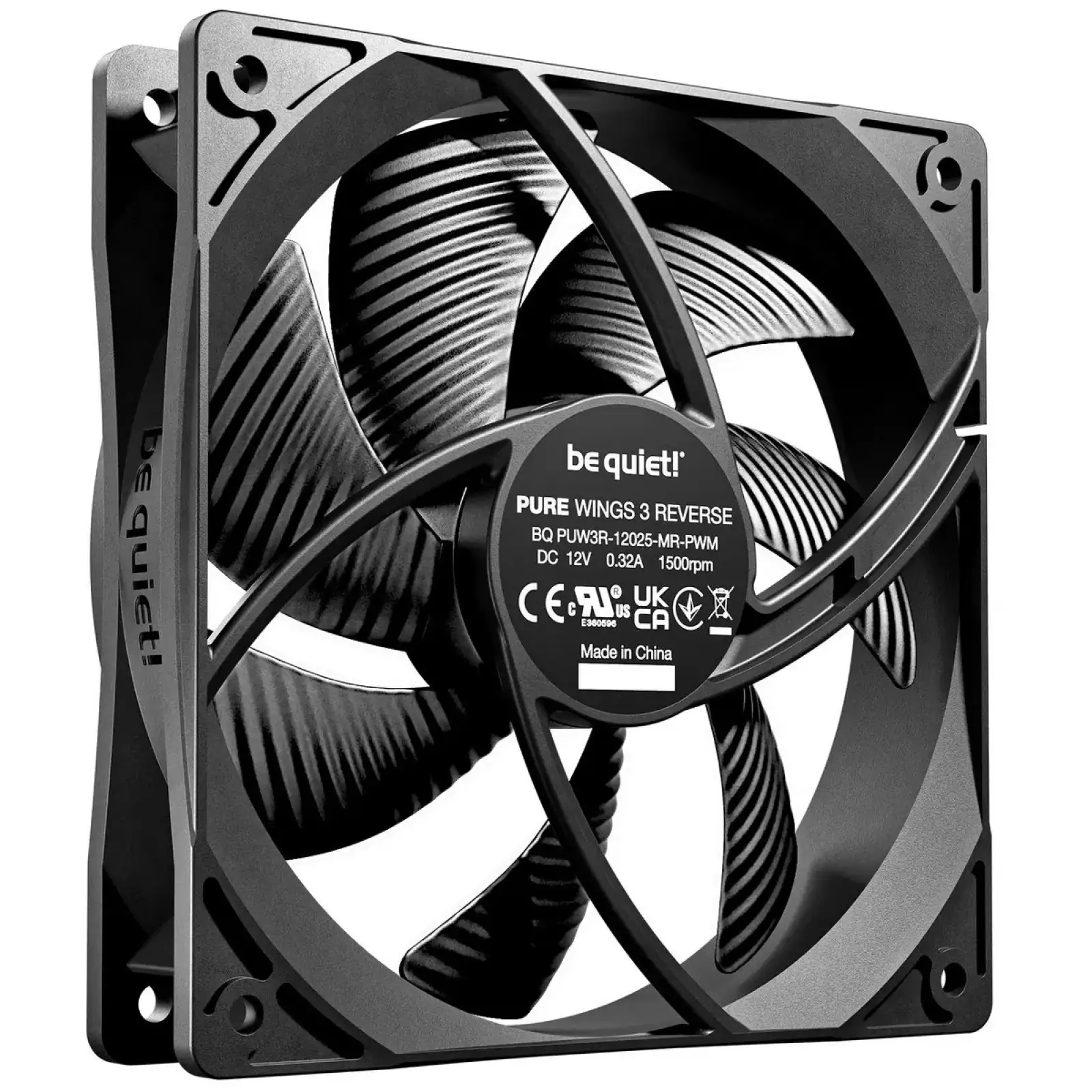 Вентилятор be quiet! Pure Wings 3 120mm PWM Reverse 3-Pack Black (BL137) UA