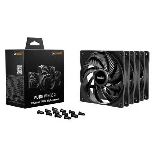 Вентилятор be quiet! Pure Wings 3 120mm PWM High-Speed 3-Pack Black (BL140) UA