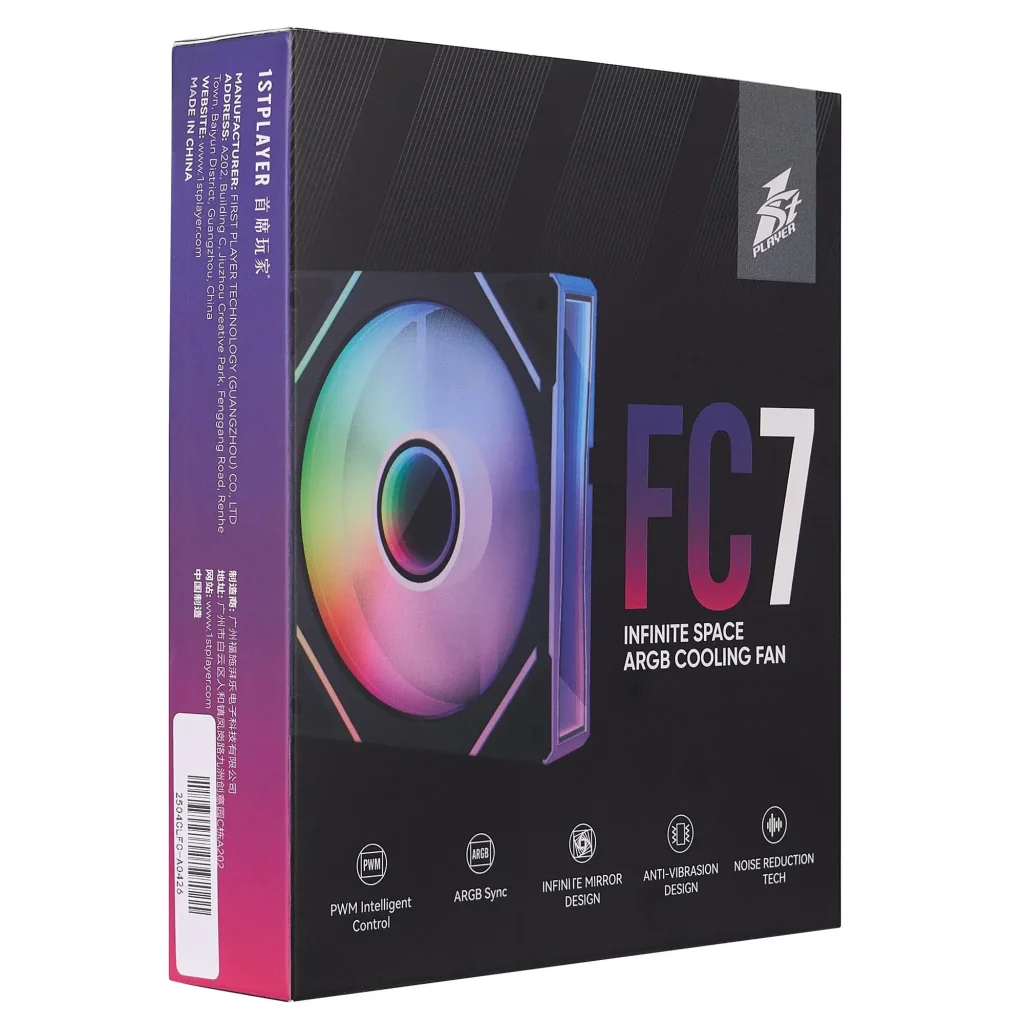 Вентилятор 1stPlayer FC7 Black (FC7-BK-1IN1) UA