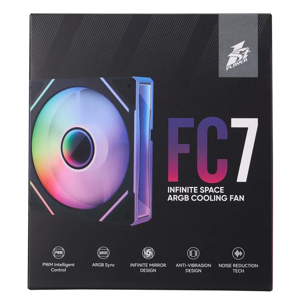 Вентилятор 1stPlayer FC7 Black (FC7-BK-1IN1) UA