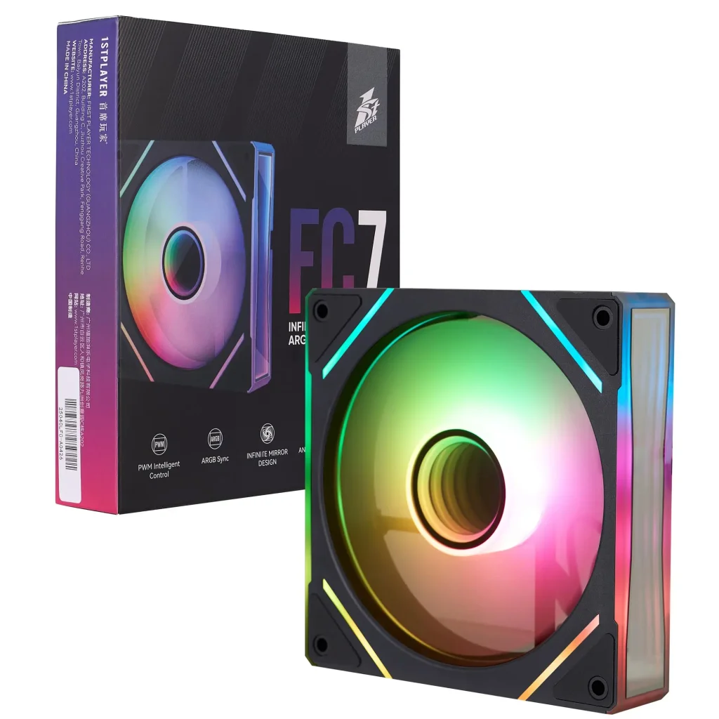 Вентилятор 1stPlayer FC7 Black (FC7-BK-1IN1) UA