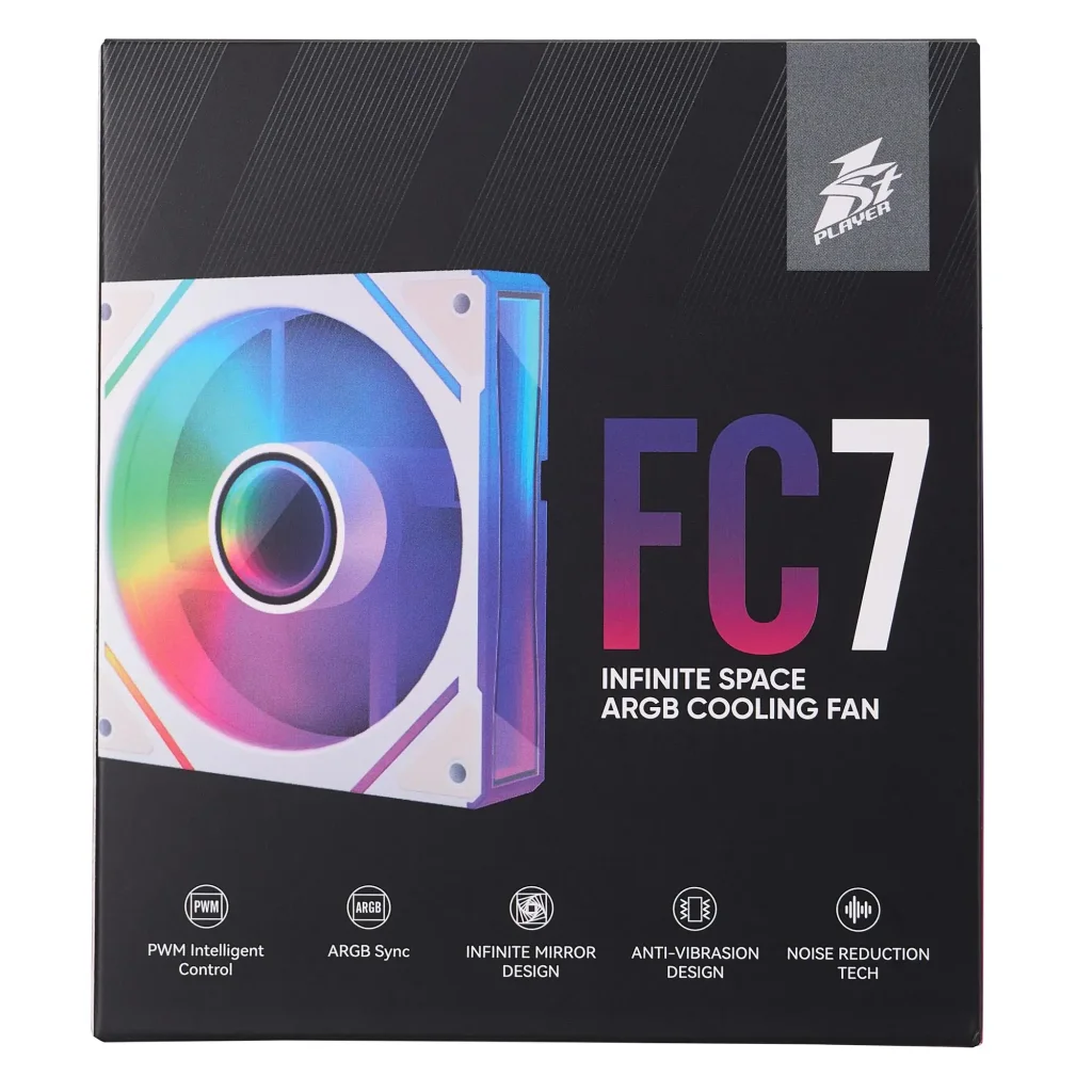 Вентилятор 1stPlayer FC7 White (FC7-WH-1IN1) UA