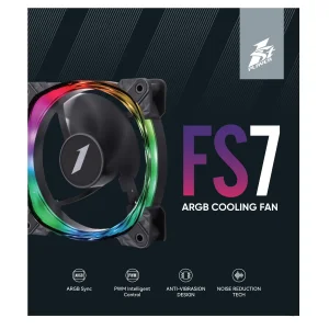 Вентилятор 1stPlayer FS7 Black (FS7-BK-1IN1) UA