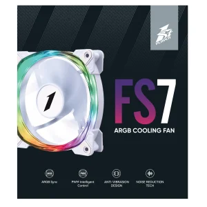 Вентилятор 1stPlayer FS7 White (FS7-WH-1IN1) UA