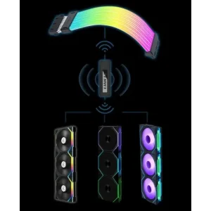 Вентилятор Lian Li Uni Fan SL-INF Wireless 120-3 Reverse Blade Black (G99.12RSLIN1W3B.00) UA