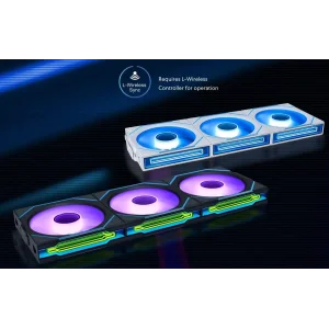 Вентилятор Lian Li Uni Fan SL-INF Wireless 120-3 Reverse Blade Black (G99.12RSLIN1W3B.00) UA