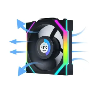 Вентилятор Lian Li Uni Fan SL Wireless LCD 120-3 Reverse Black (G99.12RSLLCD1W3B.00) UA