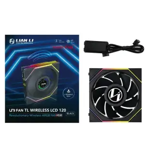 Вентилятор Lian Li Uni Fan TL Wireless LCD 120-1 Reverse Black (G99.12RTLLCD1W1B.00) UA