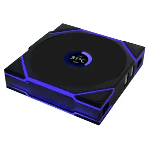 Вентилятор Lian Li Uni Fan TL Wireless LCD 120-1 Reverse Black (G99.12RTLLCD1W1B.00) UA