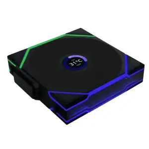 Вентилятор Lian Li Uni Fan TL Wireless LCD 120-1 Reverse Black (G99.12RTLLCD1W1B.00) UA