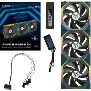 Вентилятор Lian Li Uni Fan SL Wireless 120-3 Black (G99.12SL1W3B.00) UA