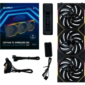 Вентилятор Lian Li Uni Fan TL Wireless 120-3 Black (G99.12TL1W3B.00) UA