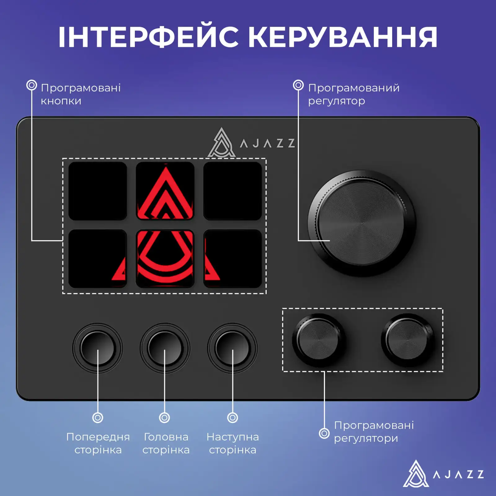 Контроллер для стриминга Ajazz AKP03E USB Black UA