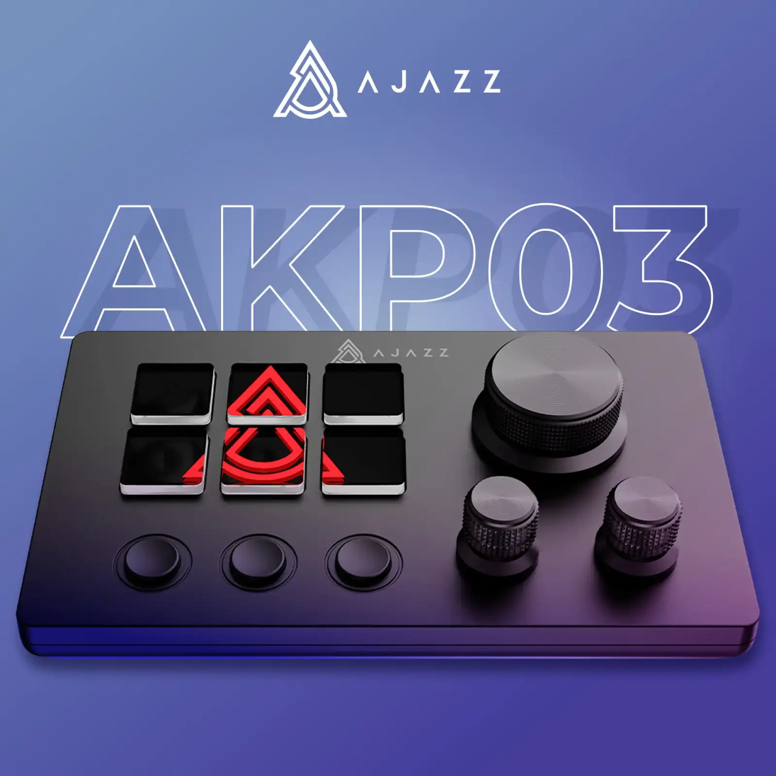 Контроллер для стриминга Ajazz AKP03E USB Black UA