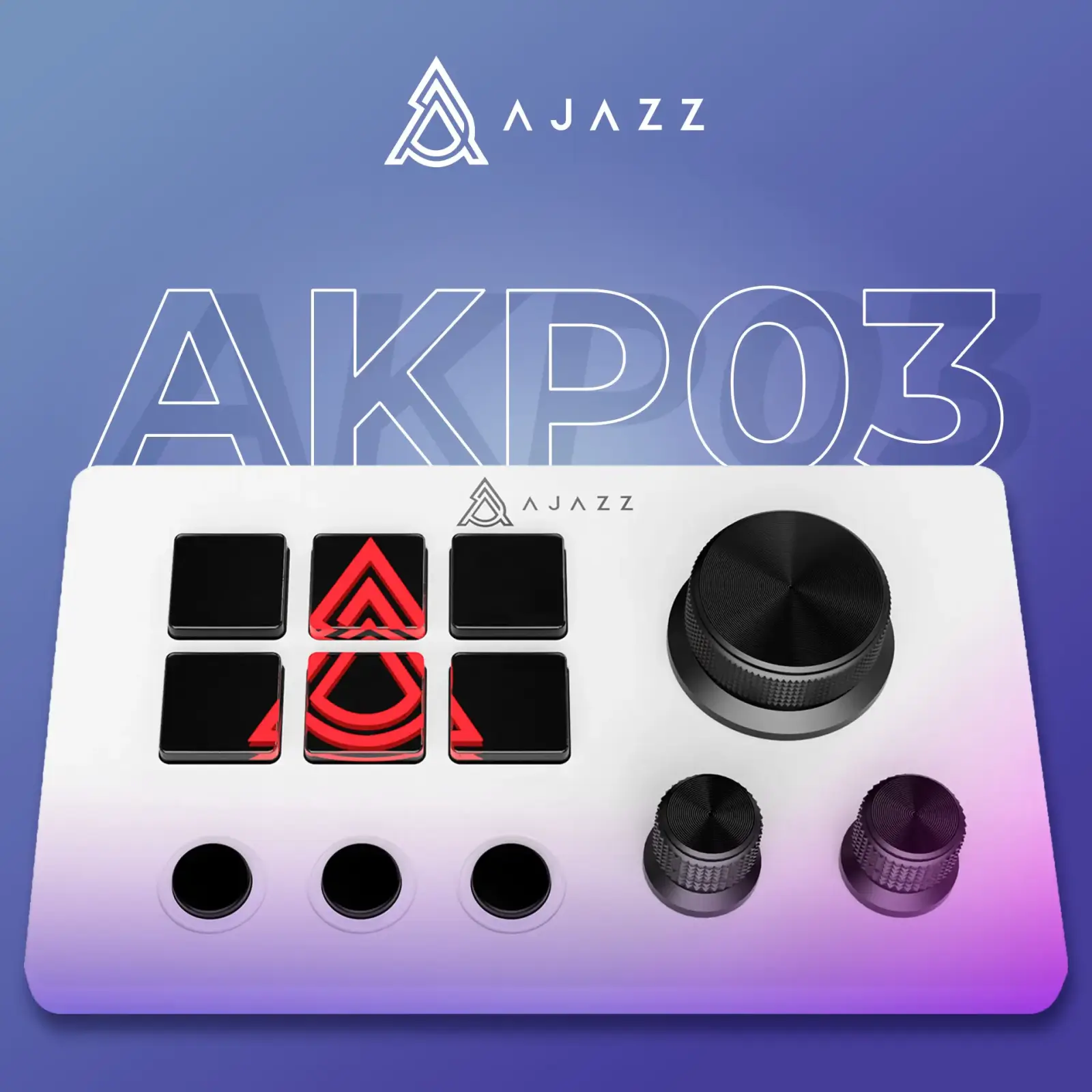Контролер для стримінгу Ajazz AKP03E USB White UA