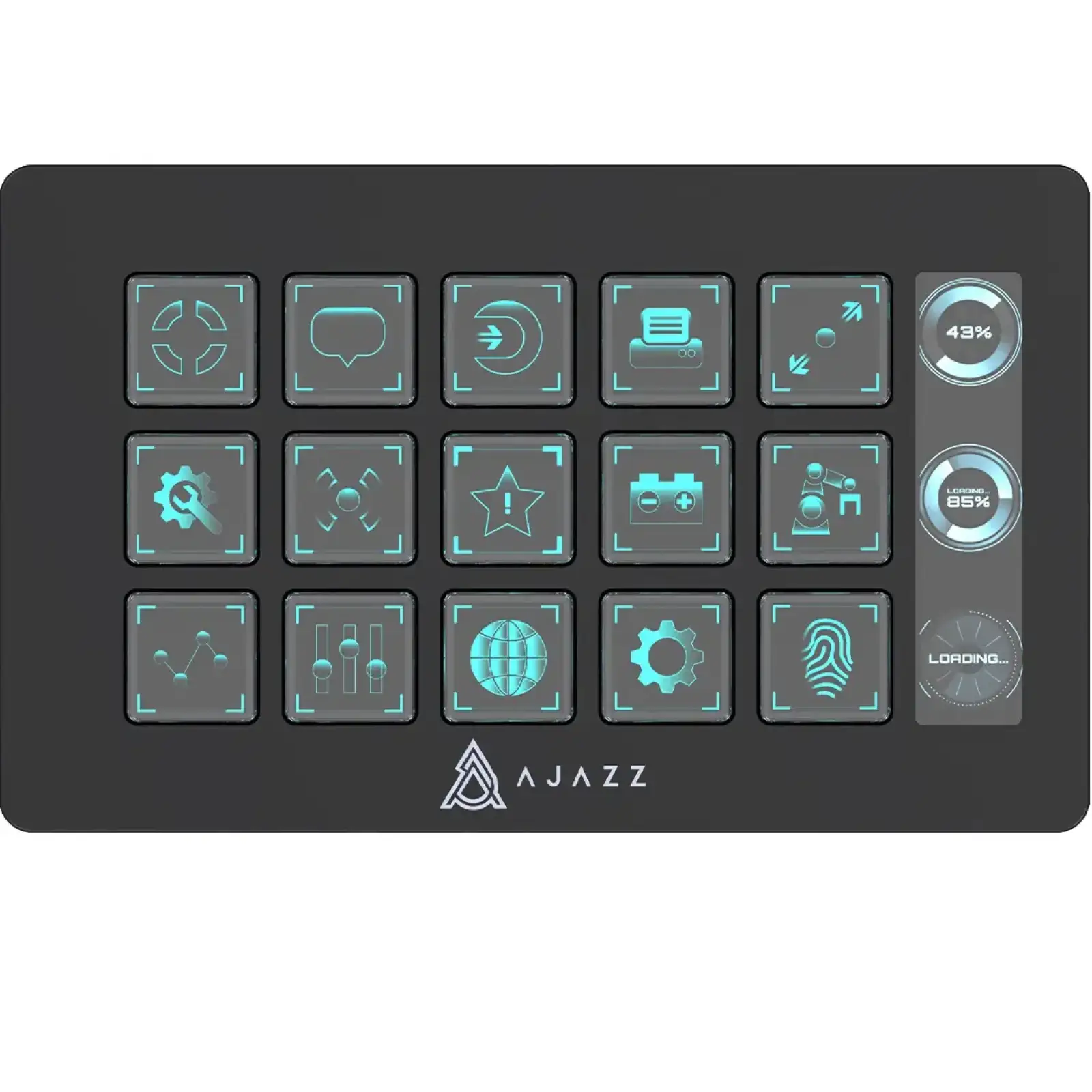 Контроллер для стриминга Ajazz AKP153E USB Black (AKP153E-B) UA