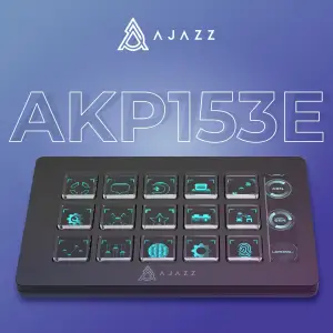 Контроллер для стриминга Ajazz AKP153E USB Black (AKP153E-B) UA