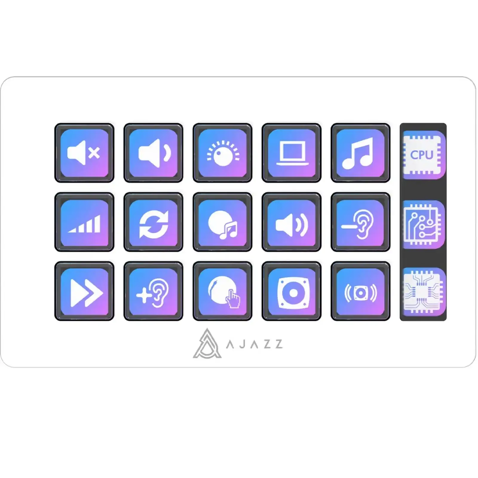 Контроллер для стриминга Ajazz AKP153E USB White (AKP153E-W) UA