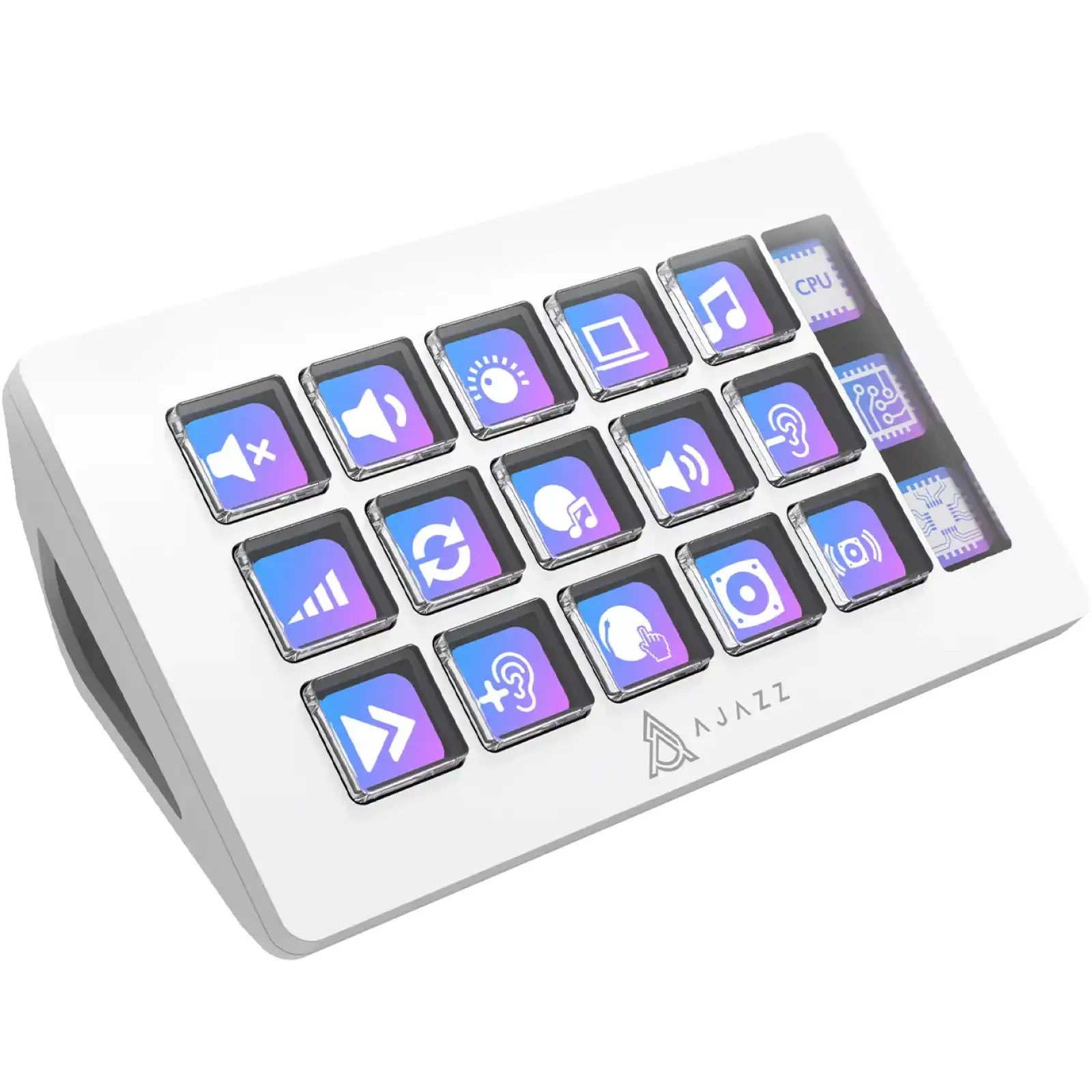 Контроллер для стриминга Ajazz AKP153E USB White (AKP153E-W) UA