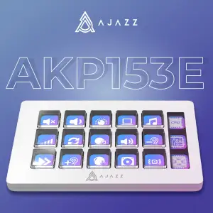 Контроллер для стриминга Ajazz AKP153E USB White (AKP153E-W) UA