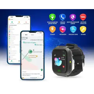 Детские смарт-часы Garmix PointPRO-100 WiFi Black UA