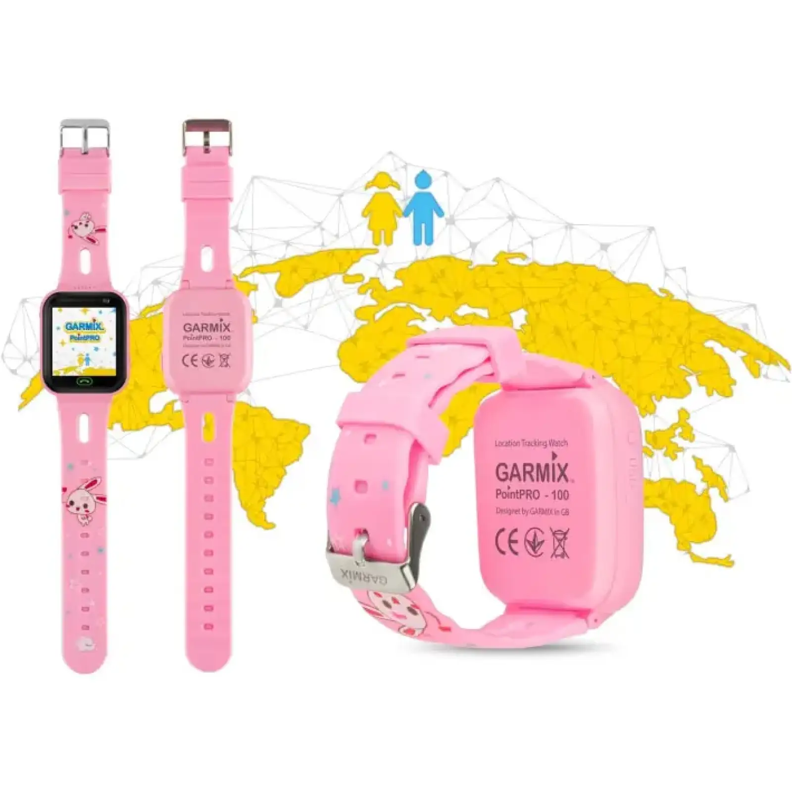 Детские смарт-часы Garmix PointPRO-100 WiFi Pink UA