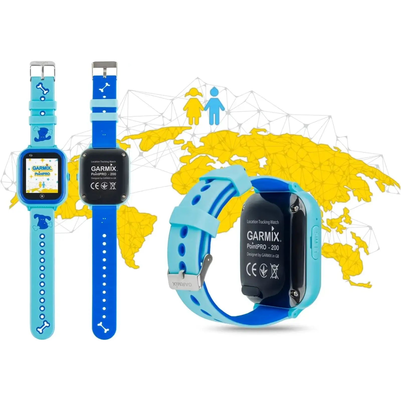 Детские смарт-часы Garmix PointPRO-200 4G/GPS/WiFi Blue UA