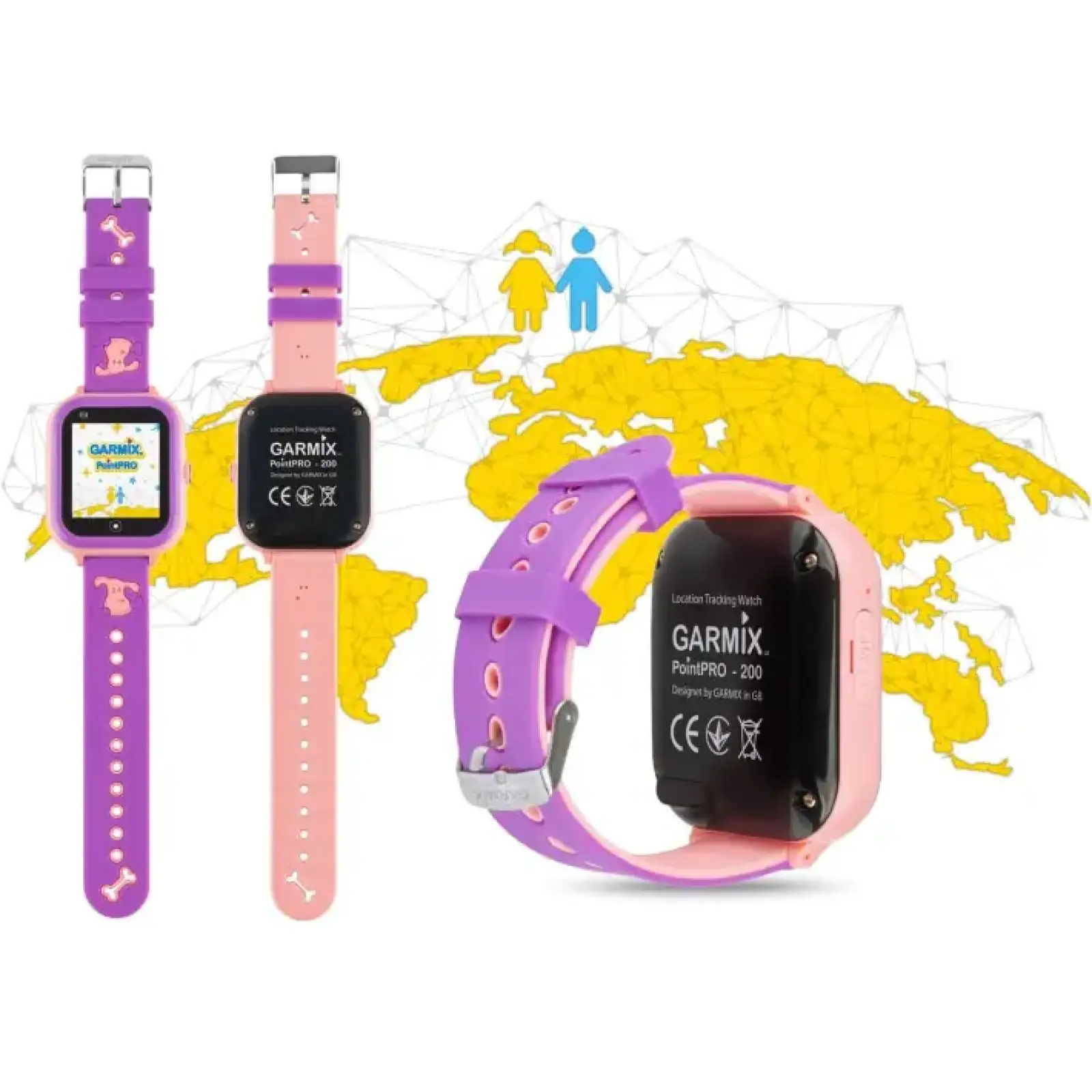 Дитячий смарт-годинник Garmix PointPRO-200 4G/GPS/WiFi Pink UA