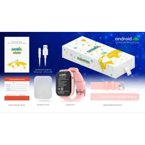 Детские смарт-часы Garmix PointPRO-300 4G/GPS/WiFi Pink UA