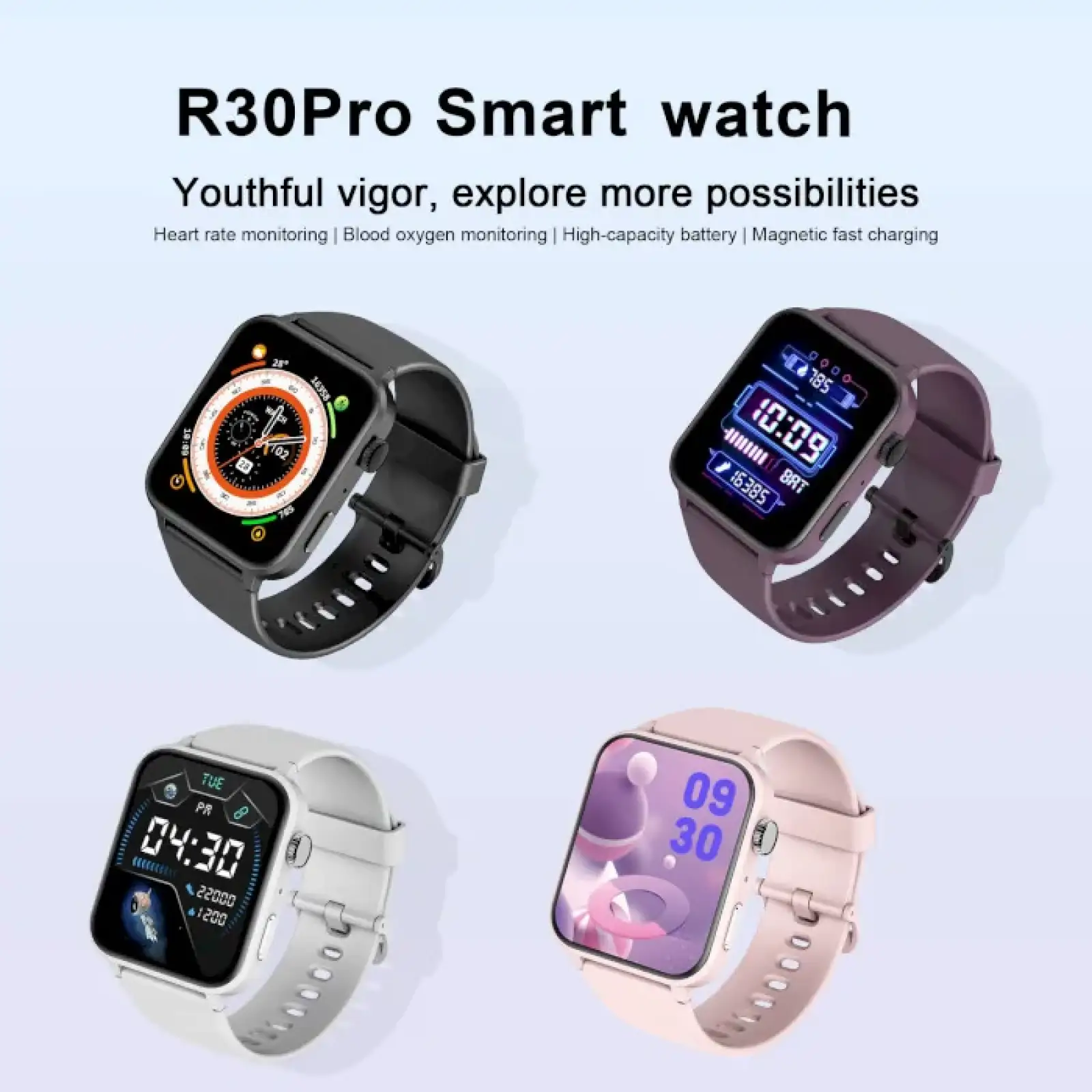 Cмарт-часы Blackview R30 Pro Purple (6931548317449) UA