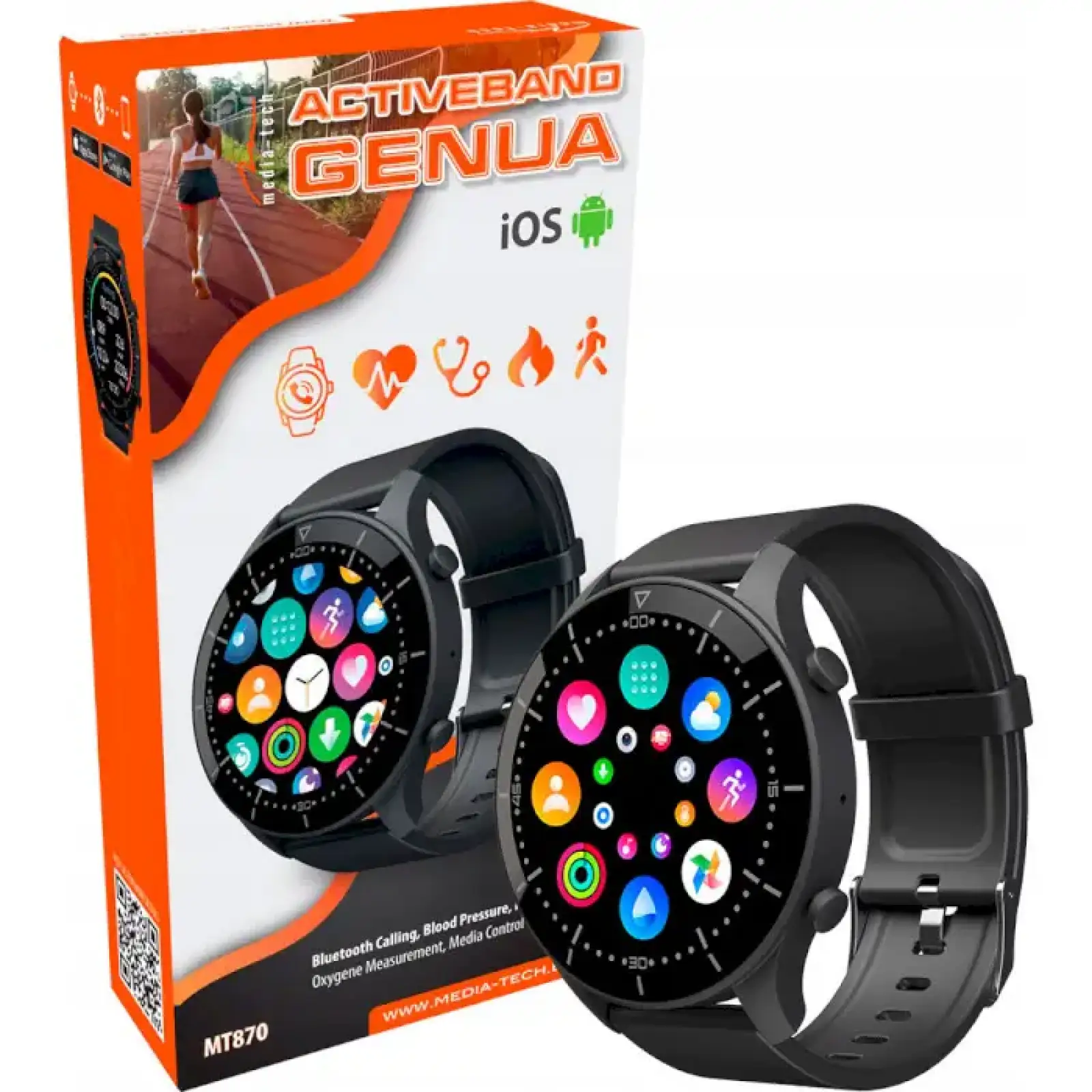 Смарт-годинник Media-Tech Active-Band MT870 Genua UA