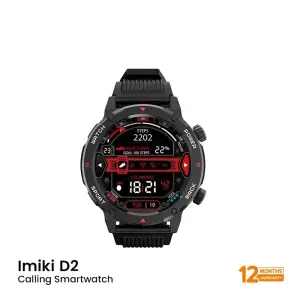 Смарт-часы iMiLab iMiki D2 Black Silicone Strap UA