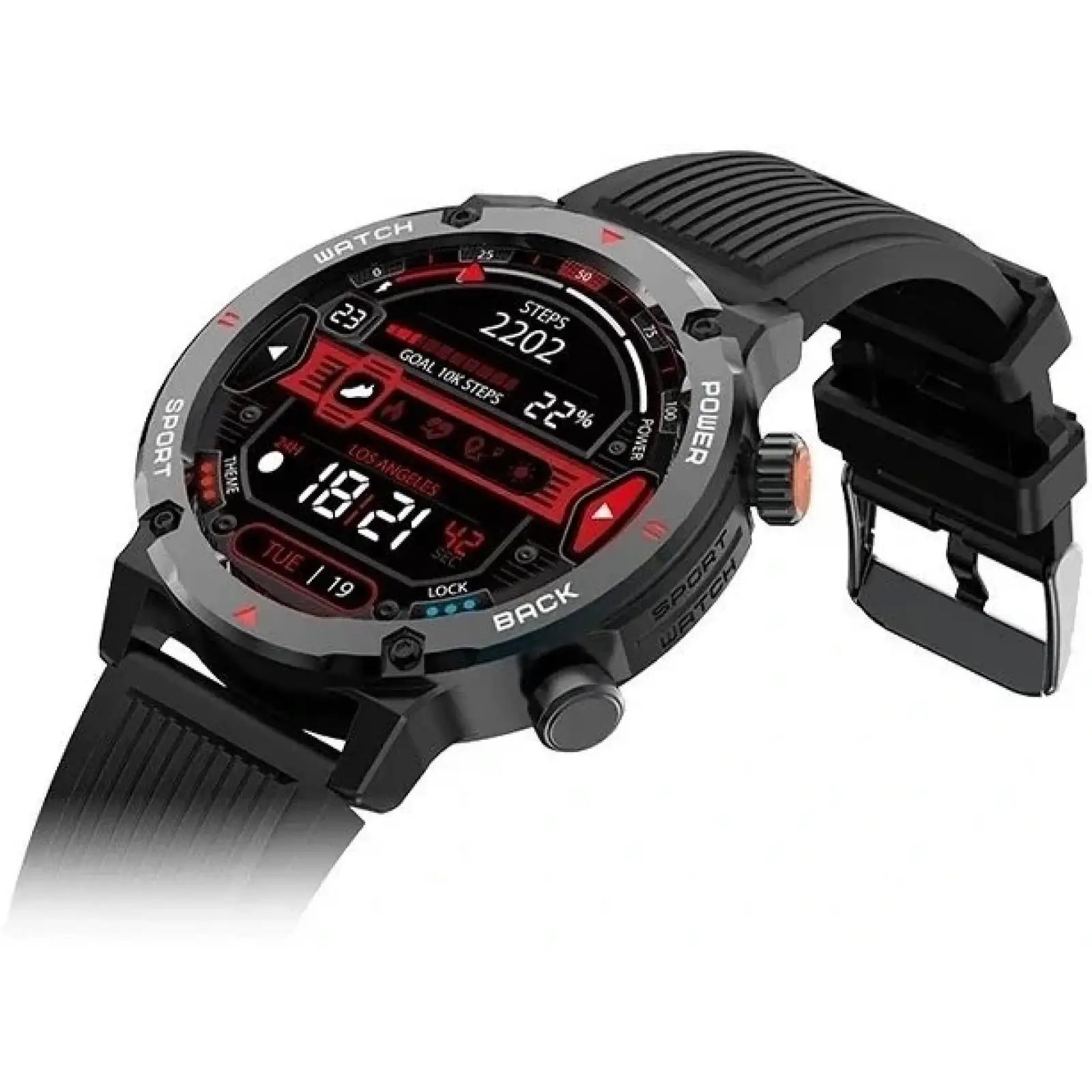 Смарт-часы iMiLab iMiki D2 Black Silicone Strap UA