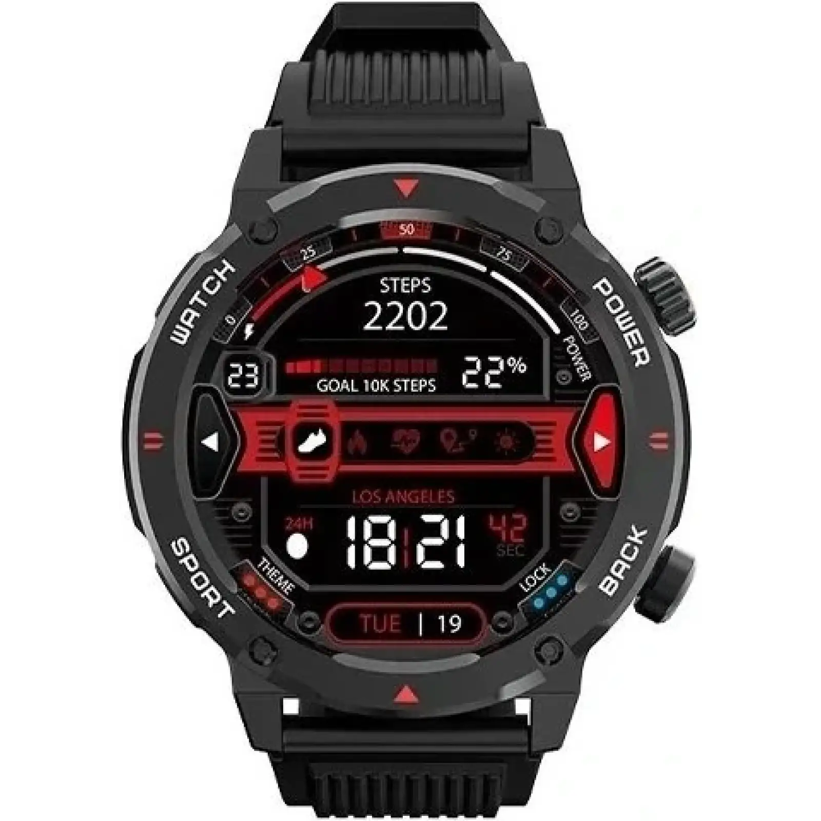 Смарт-часы iMiLab iMiki D2 Black Silicone Strap UA