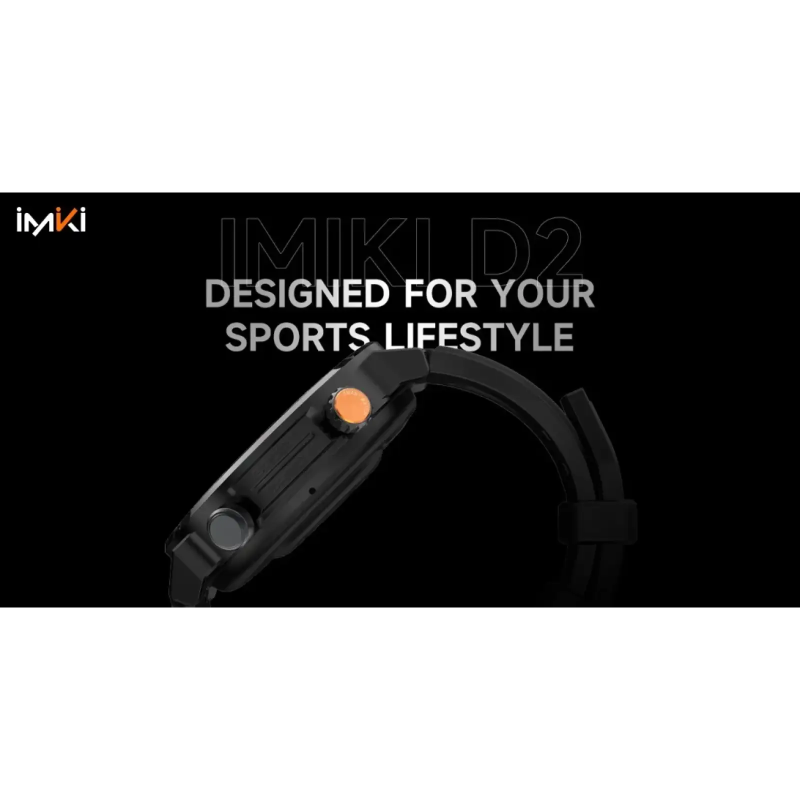 Смарт-часы iMiLab iMiki D2 Black Silicone Strap UA