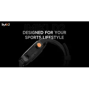 Смарт-часы iMiLab iMiki D2 Black Silicone Strap UA