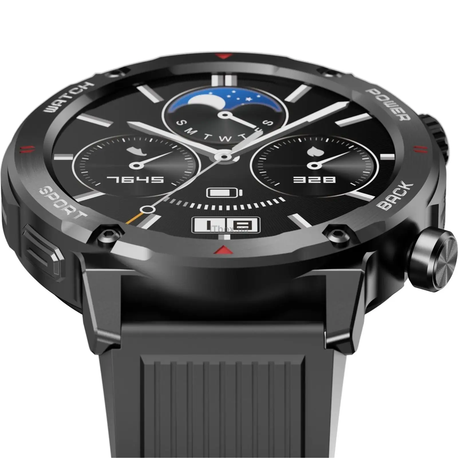 Смарт-часы iMiLab iMiki D2 Black Silicone Strap UA