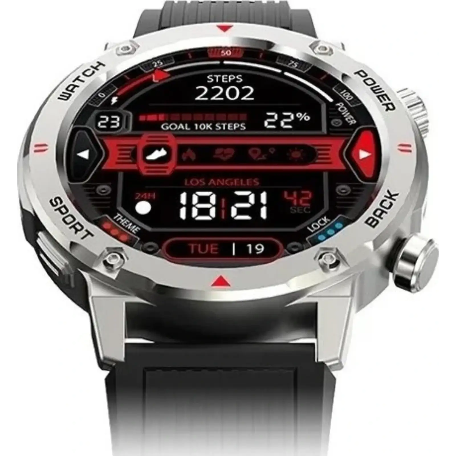 Смарт-часы iMiLab iMiki D2 Silver Silicone Strap UA