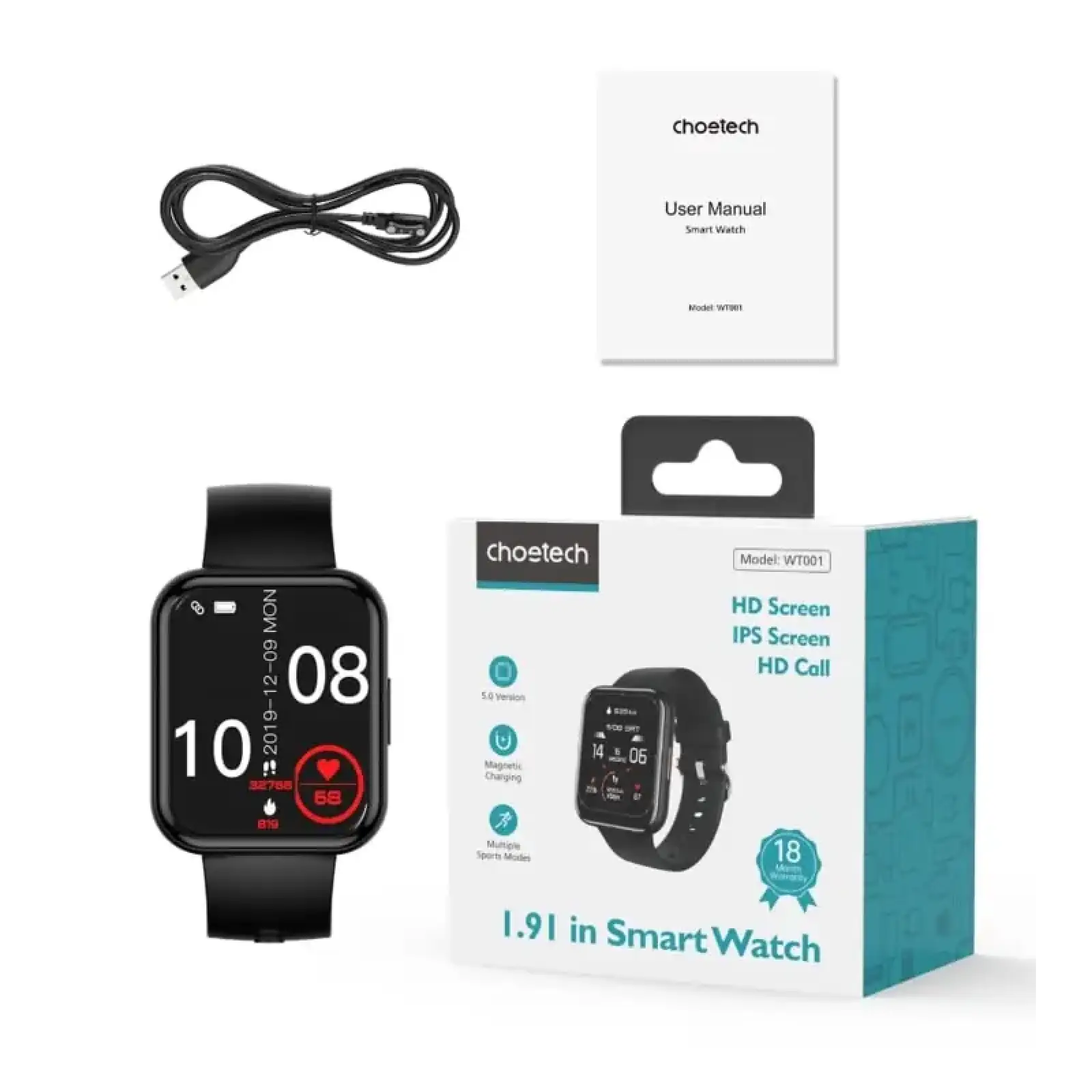 Cмарт-часы Choetech WT001 UA