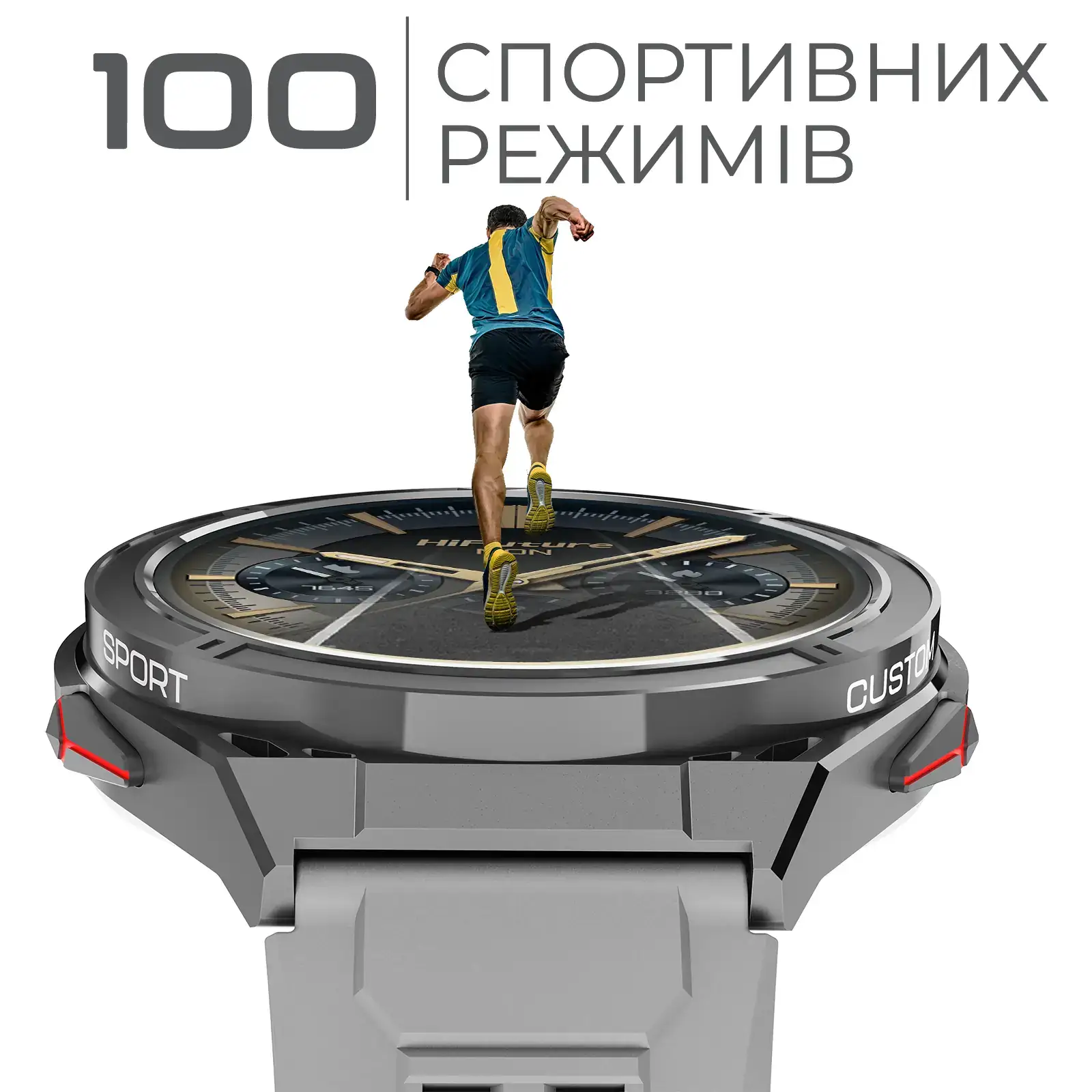 Смарт-годинник HiFuture Active Black/Red UA