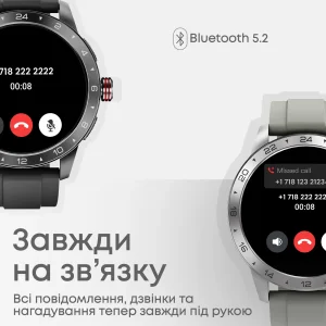 Смарт-годинник HiFuture Flex2 Black UA
