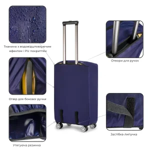 Чохол для валізи Sumdex L Dark Blue (ДХ.02.Н.25.41.000) UA