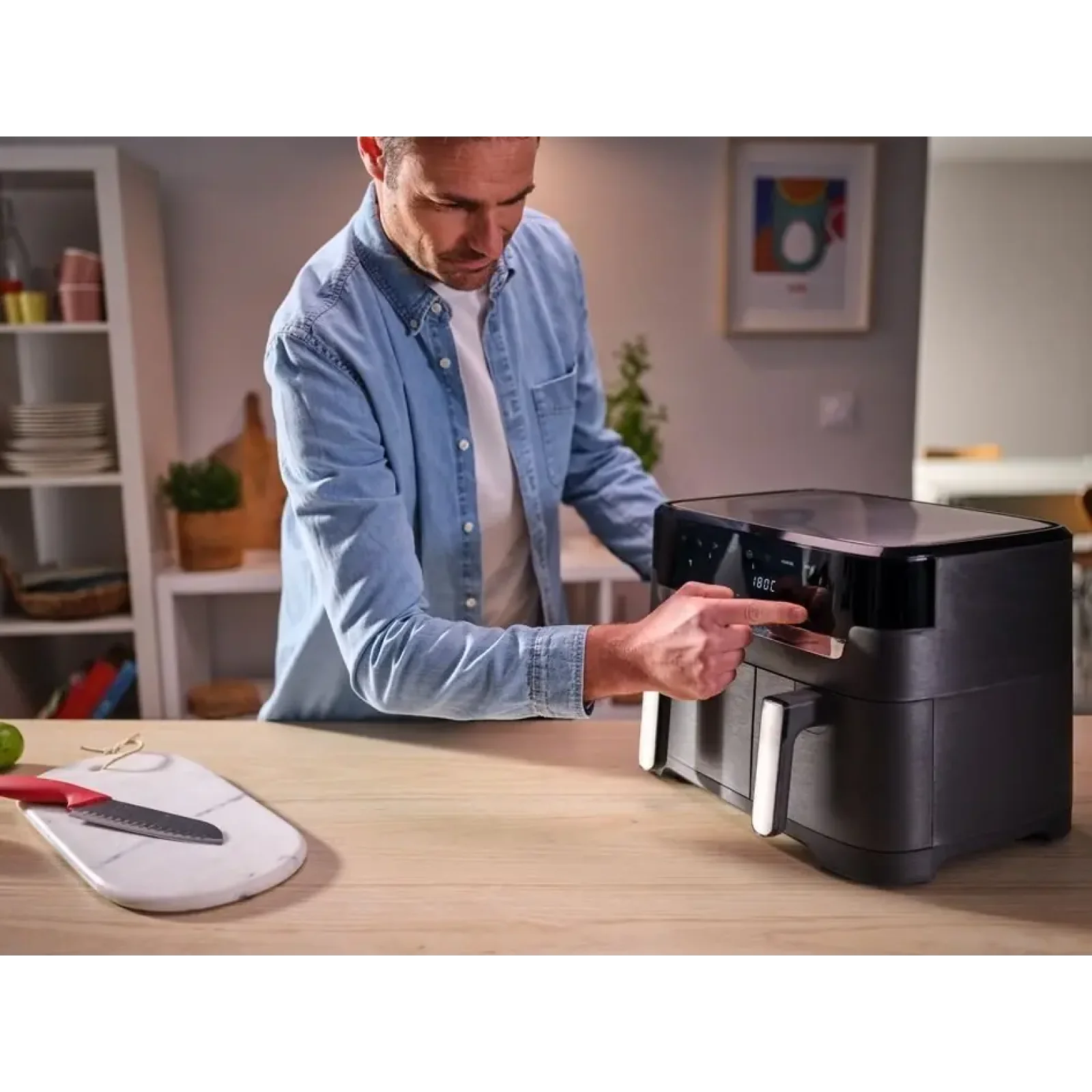 Мультипечь Tefal Dual EasyFry&Grill AirFryer EY905B10 UA