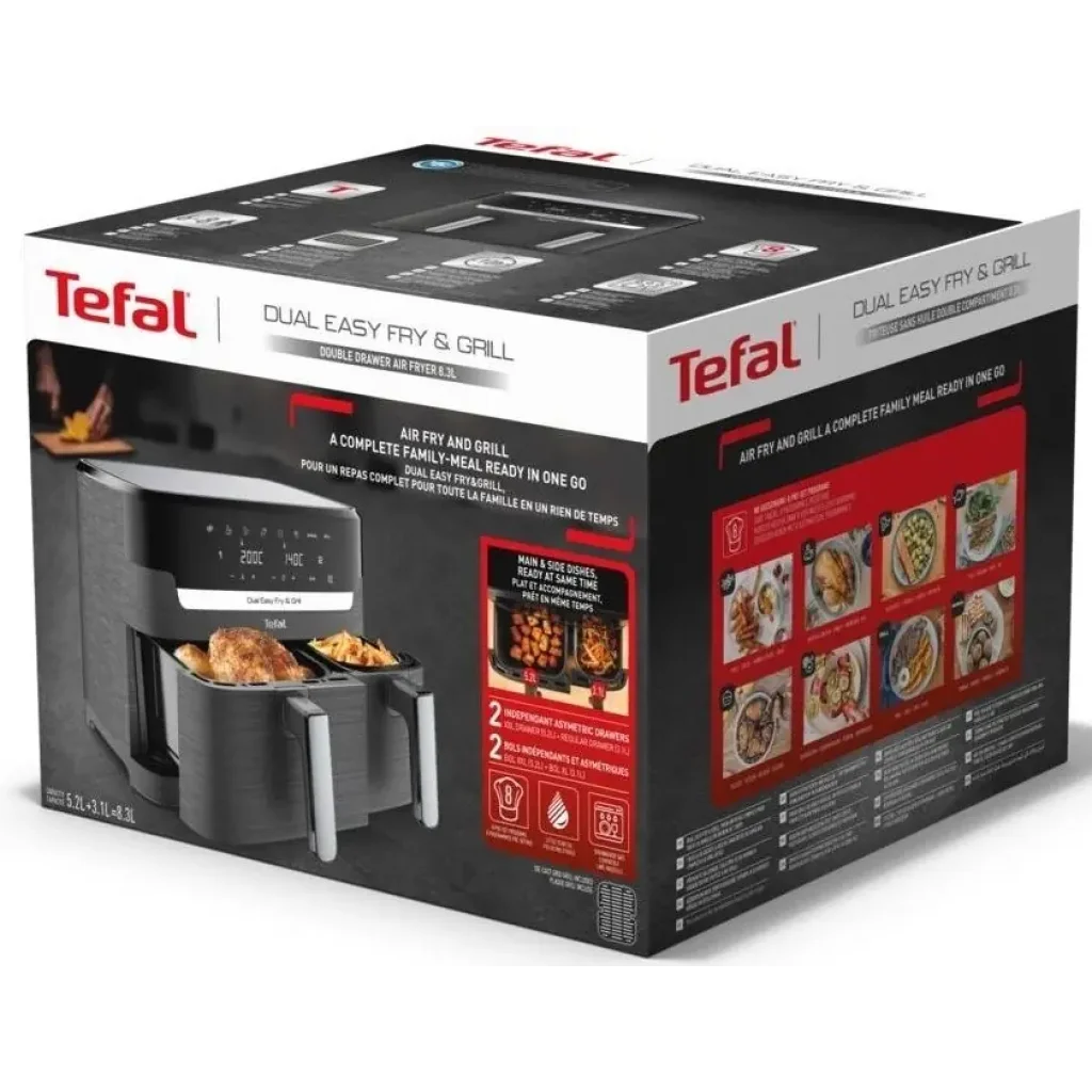 Мультипечь Tefal Dual EasyFry&Grill AirFryer EY905B10 UA