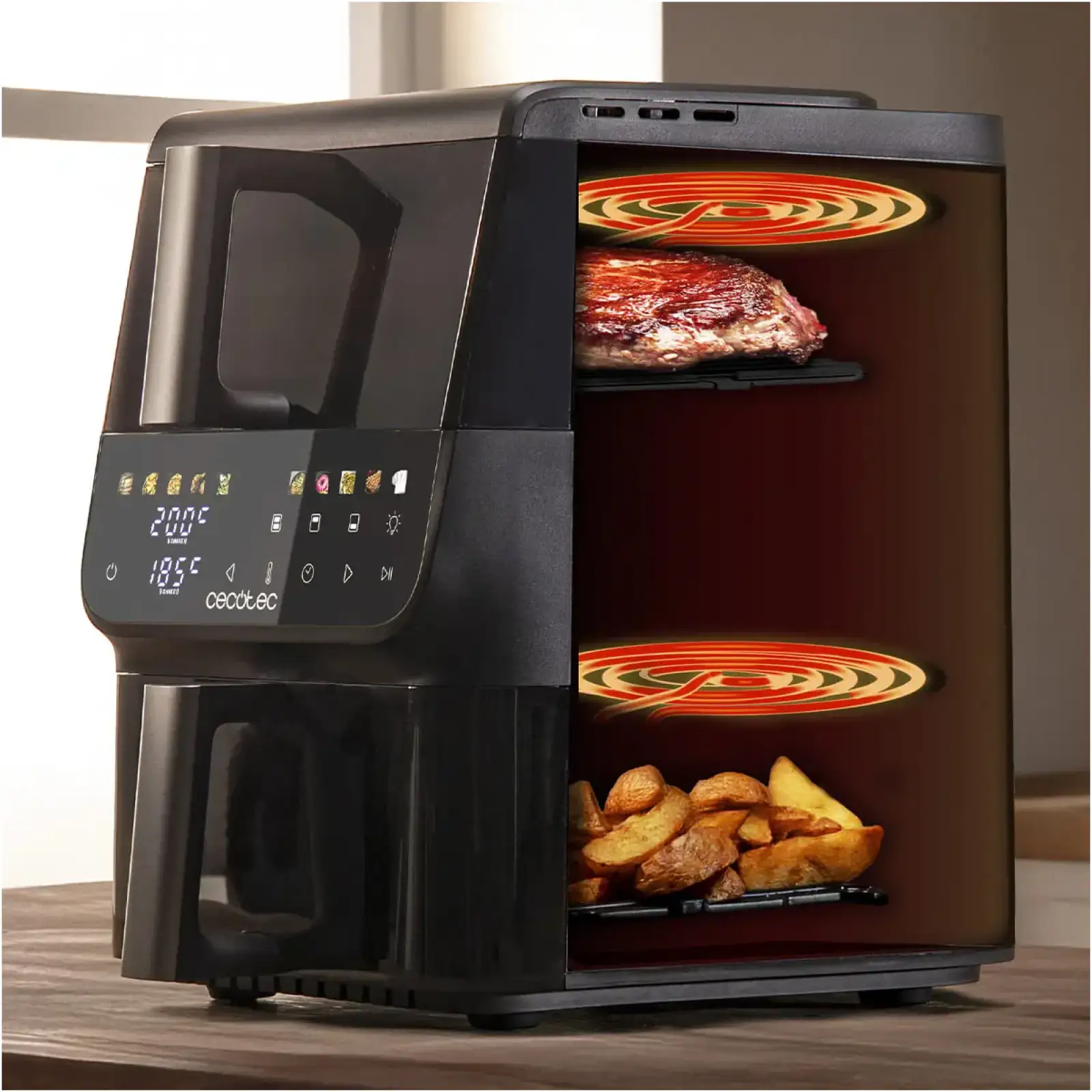 Мультипечь Cecotec Cecofry DuoLevel 10000 Duosize Window (A01EU01109328) UA