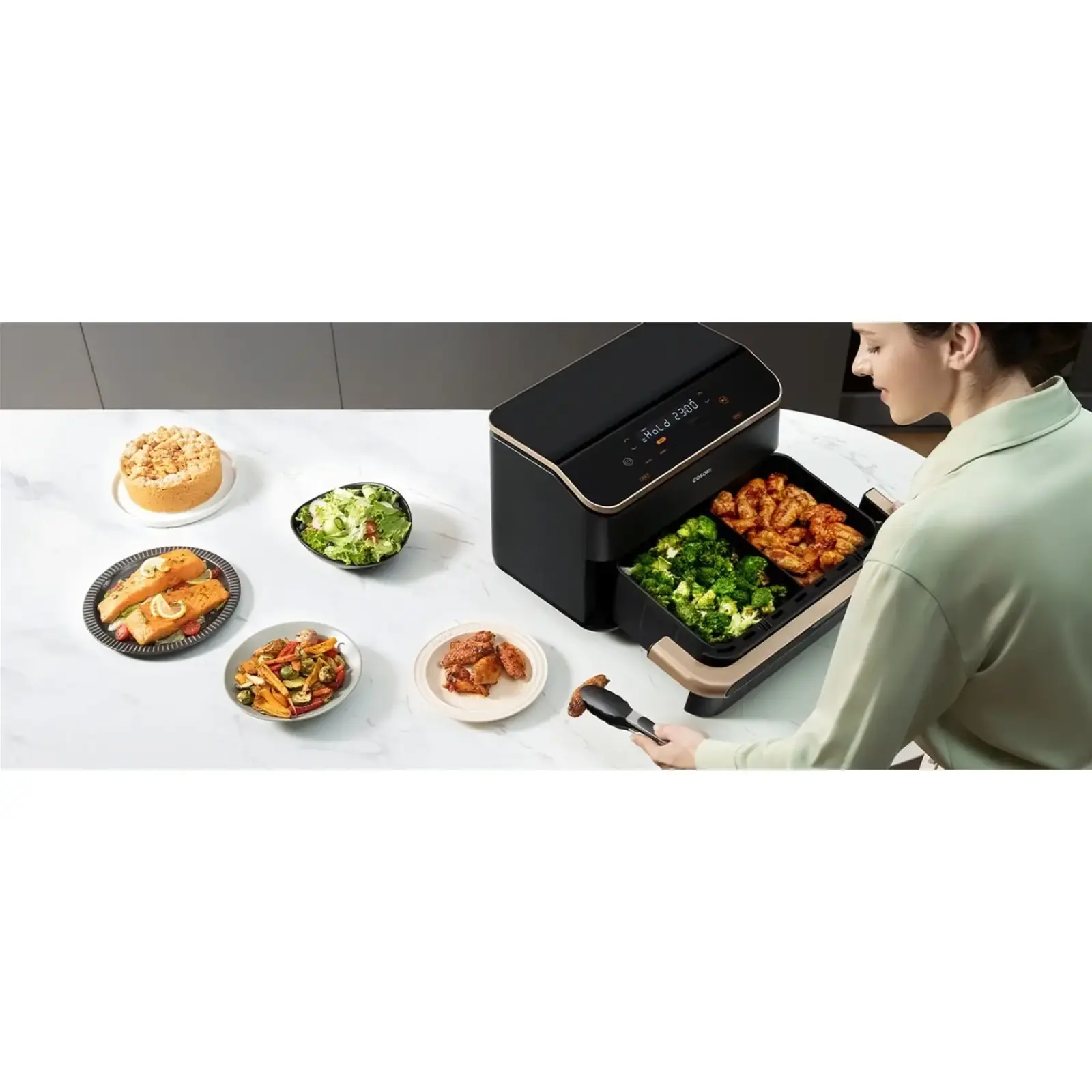 Мультипіч Cosori Dual Blaze Twinfry CAF-TF101S-AEUR (KAAPAFCSSEU0204Y) UA