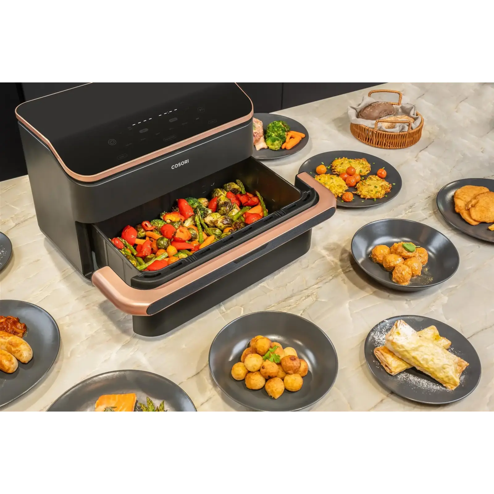 Мультипіч Cosori Dual Blaze Twinfry CAF-TF101S-AEUR (KAAPAFCSSEU0204Y) UA