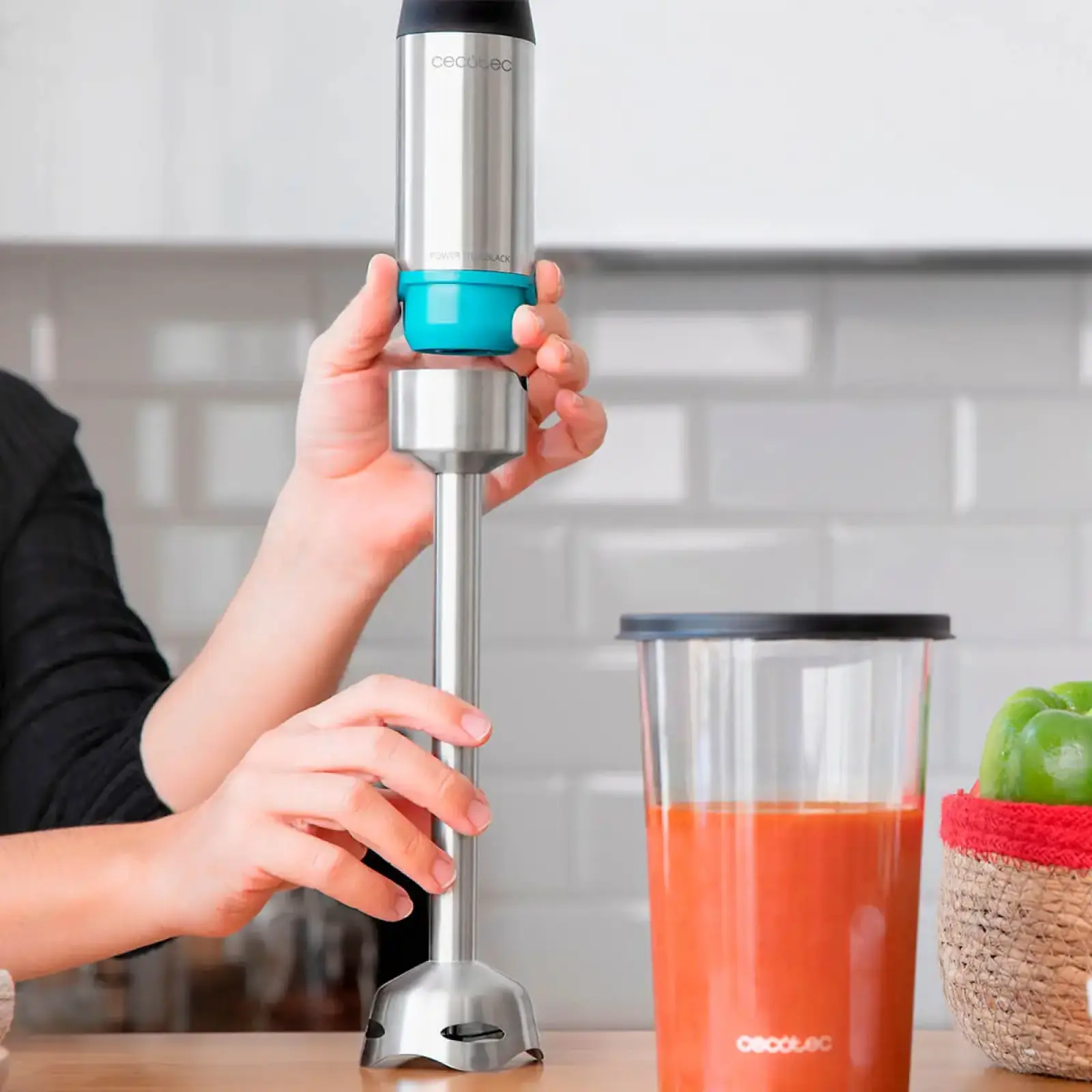 Погружной блендер CECOTEC Power TitanBlack 1200 XL Cream&Crush (CCTC-04292) UA