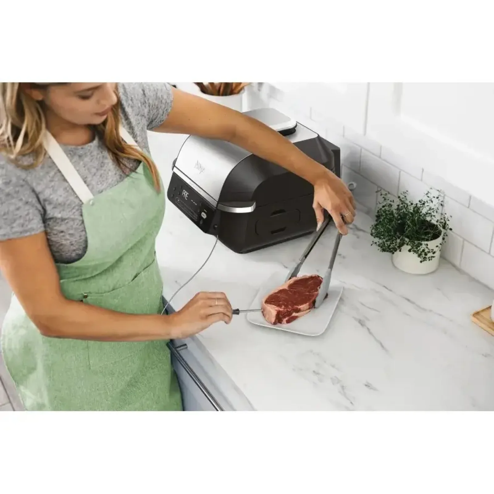 Гриль Ninja Foodi Air Grill & Air Fryer с Сooking probe EG351EU UA